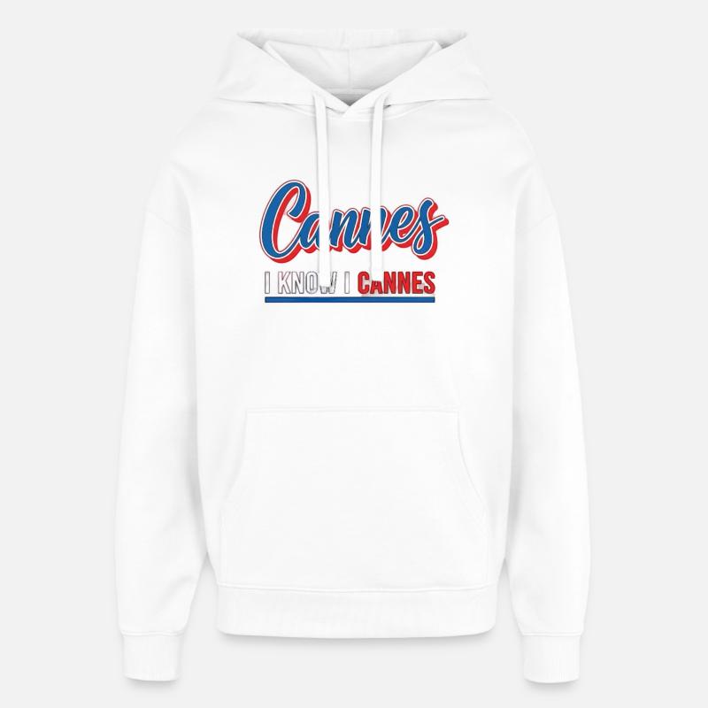 I know I Cannes Retro Design - Oversized Unisex Hoodie von Stanley/Stella - Weiß