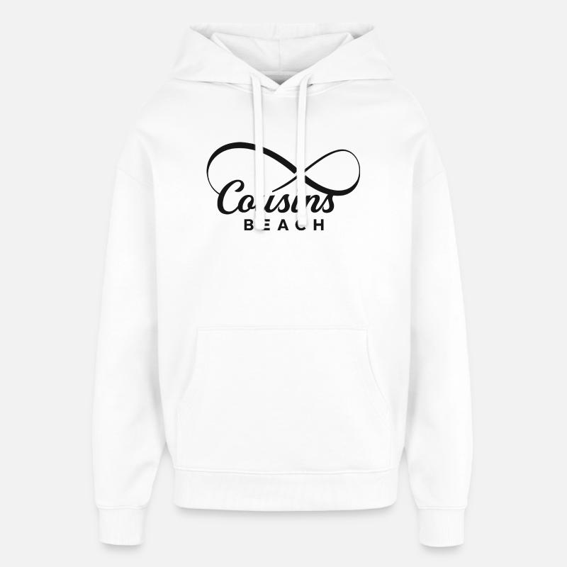 Plage des Cousins – Infinity - Sweat à capuche unisexe Stanley/Stella Oversized - blanc