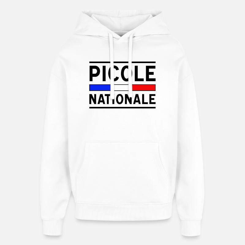 Picole Nationale nouveau design - Sweat à capuche unisexe Stanley/Stella Oversized - blanc