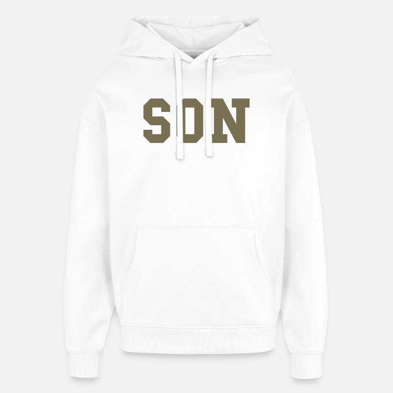 SON – College Style Statement - Oversized Unisex Hoodie von Stanley/Stella - Weiß