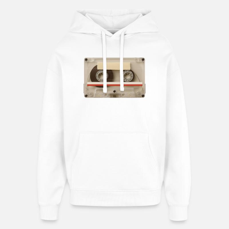 Cassette Transparente – Mixtape Rétro - Sweat à capuche unisexe Stanley/Stella Oversized - blanc