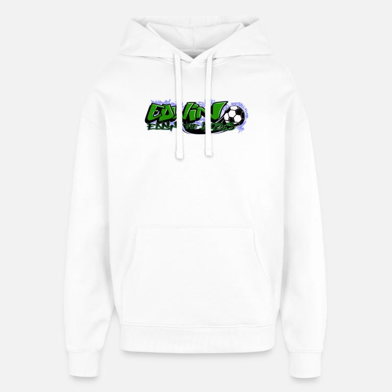 Edwin Graffiti Soccer - Sweat à capuche unisexe Stanley/Stella Oversized - blanc