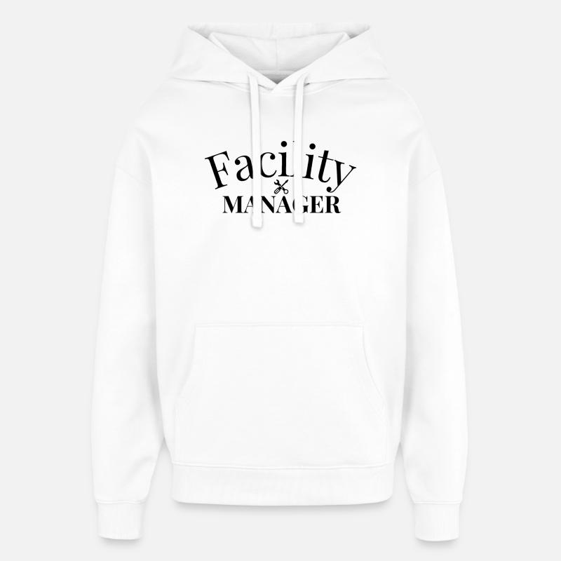 Gestionnaire d’installations - Sweat à capuche unisexe Stanley/Stella Oversized - blanc