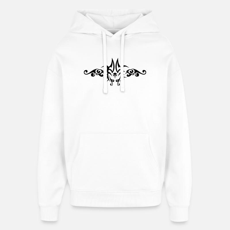 Tribal 6 par Helfspawn - Sweat à capuche unisexe Stanley/Stella Oversized - blanc