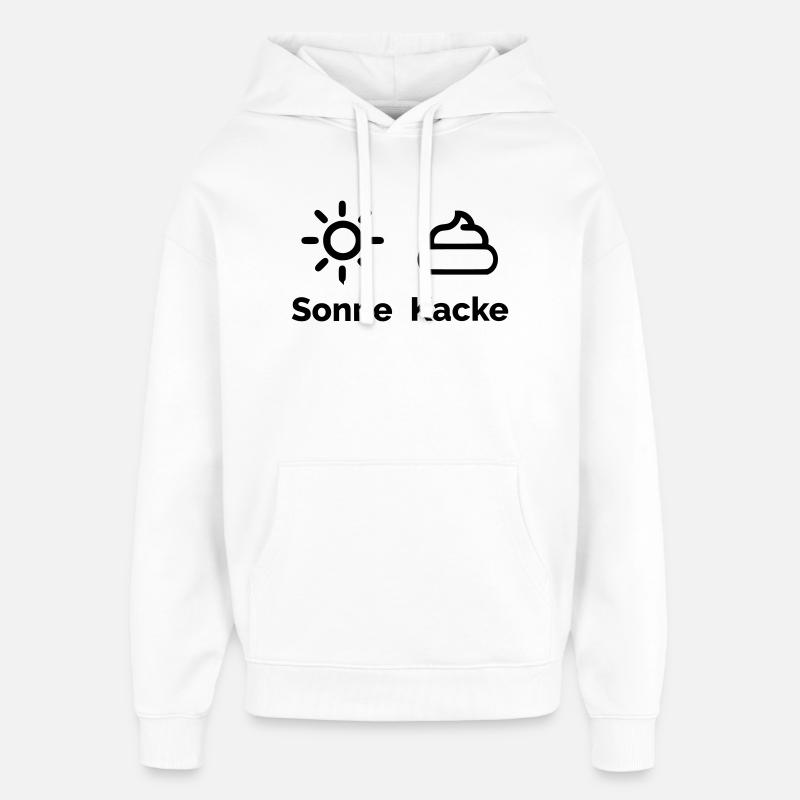 Caca de soleil - Sweat à capuche unisexe Stanley/Stella Oversized - blanc