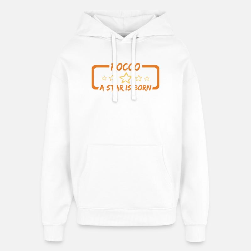 Cadeau pour Rocco - Sweat à capuche unisexe Stanley/Stella Oversized - blanc