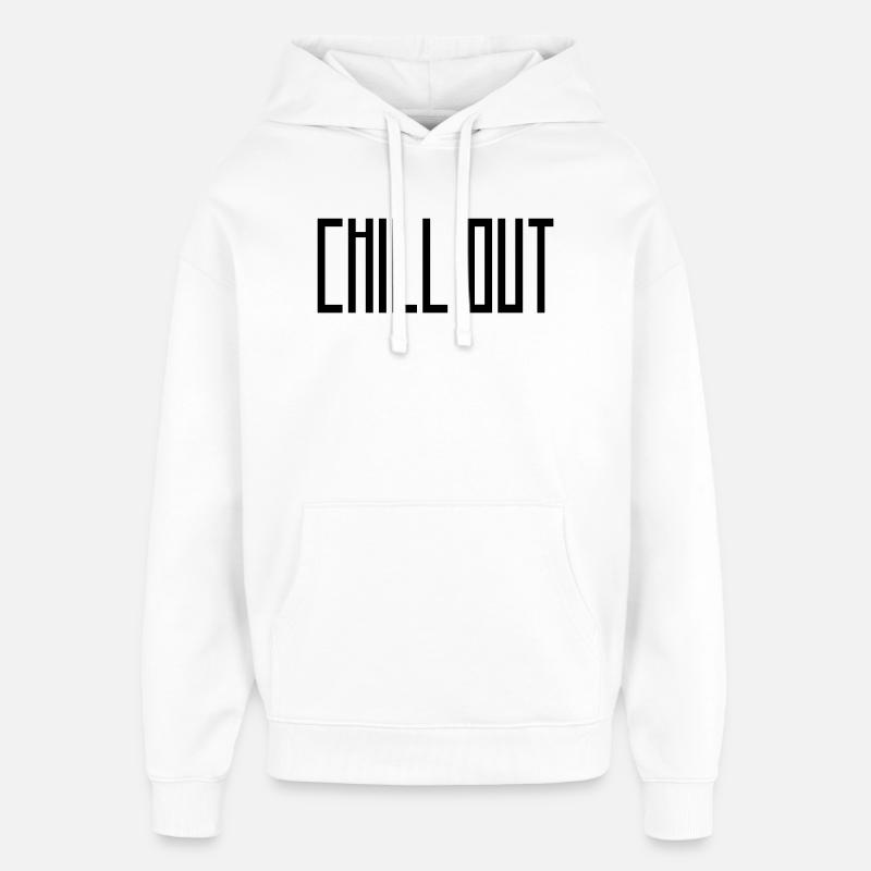 chill_out - Sweat à capuche unisexe Stanley/Stella Oversized - blanc