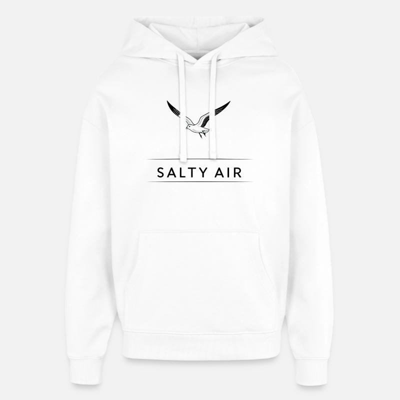Air salin - Sweat à capuche unisexe Stanley/Stella Oversized - blanc