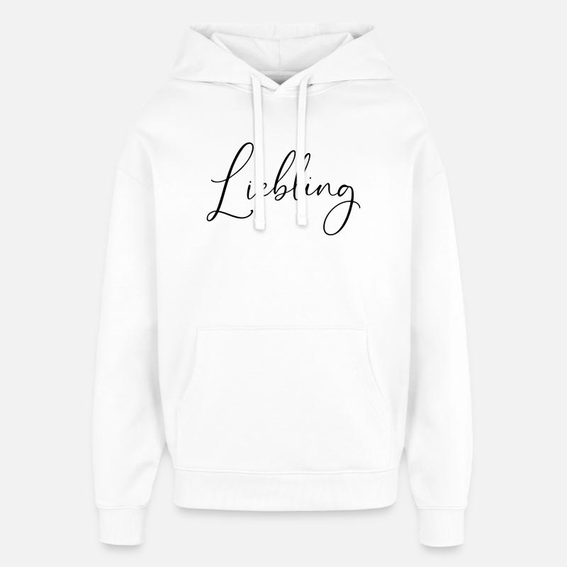 Darling / Conception d’écriture manuscrite - Sweat à capuche unisexe Stanley/Stella Oversized - blanc