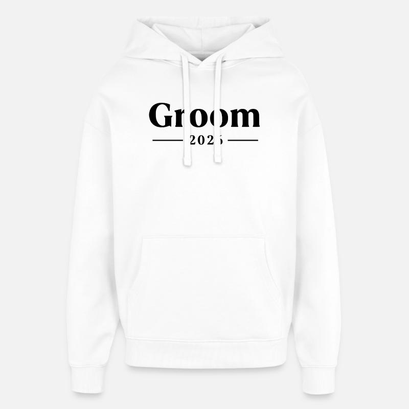 Marié 2026 - Sweat à capuche unisexe Stanley/Stella Oversized - blanc