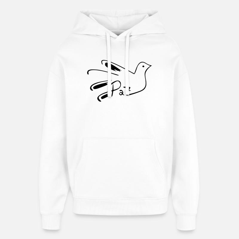 Bunte abstrakte Elemente für einzigartigen Stoff - Oversized Unisex Hoodie von Stanley/Stella - Weiß
