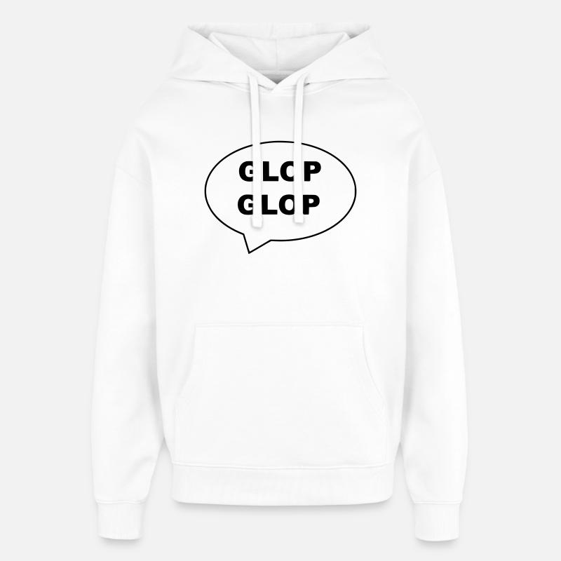 glop - Sweat à capuche unisexe Stanley/Stella Oversized - blanc