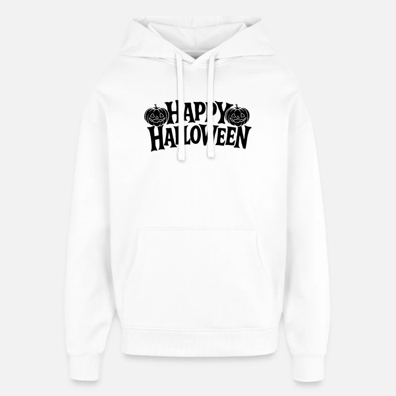 Illustration de joyeux Halloween - Sweat à capuche unisexe Stanley/Stella Oversized - blanc