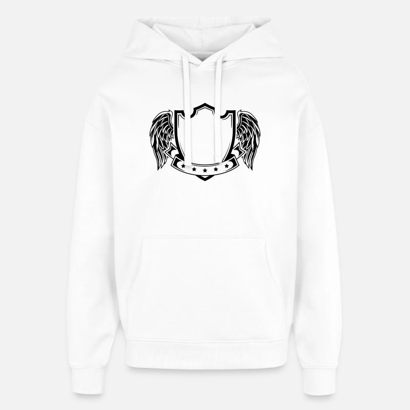 Armoiries - Sweat à capuche unisexe Stanley/Stella Oversized - blanc