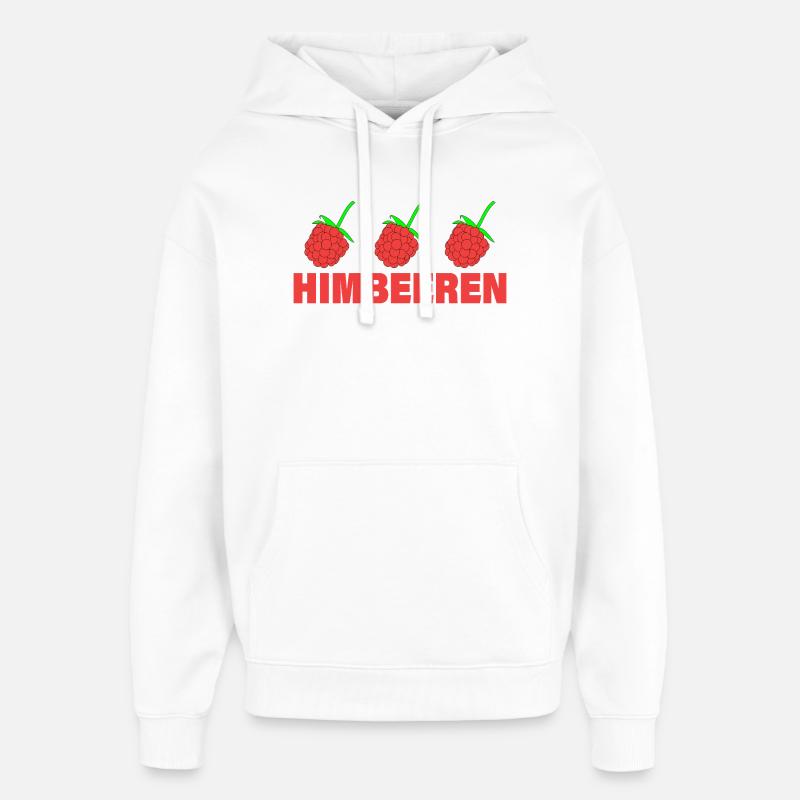 FRAMBOISES - Sweat à capuche unisexe Stanley/Stella Oversized - blanc