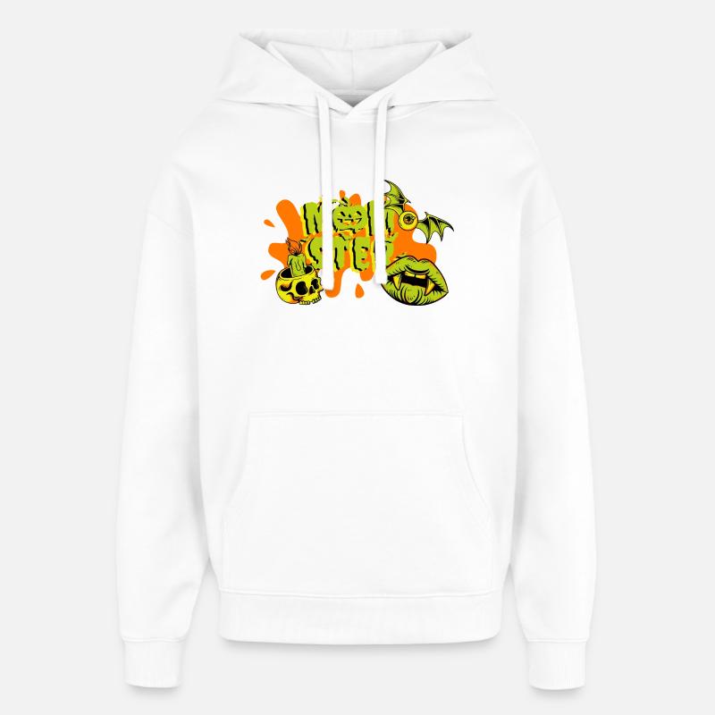 MONSTER - Sweat à capuche unisexe Stanley/Stella Oversized - blanc