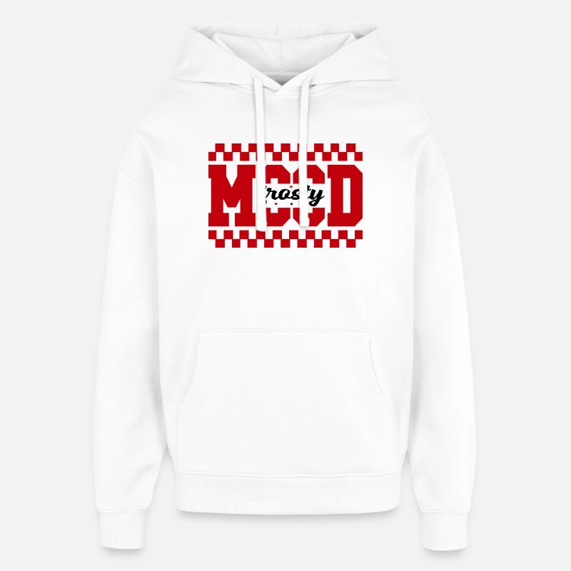 Impression graphique MAD Grid - Sweat à capuche unisexe Stanley/Stella Oversized - blanc
