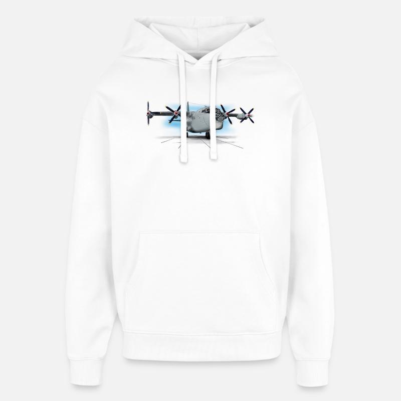 L’An-12 - Sweat à capuche unisexe Stanley/Stella Oversized - blanc