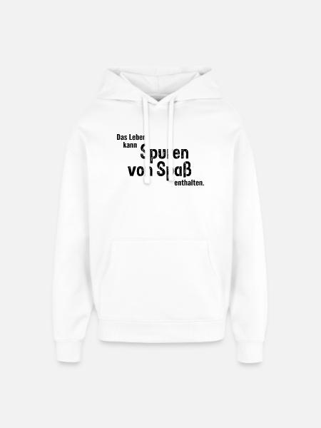 Traces of fun - Oversized Unisex Hoodie by Stanley/Stella - white
