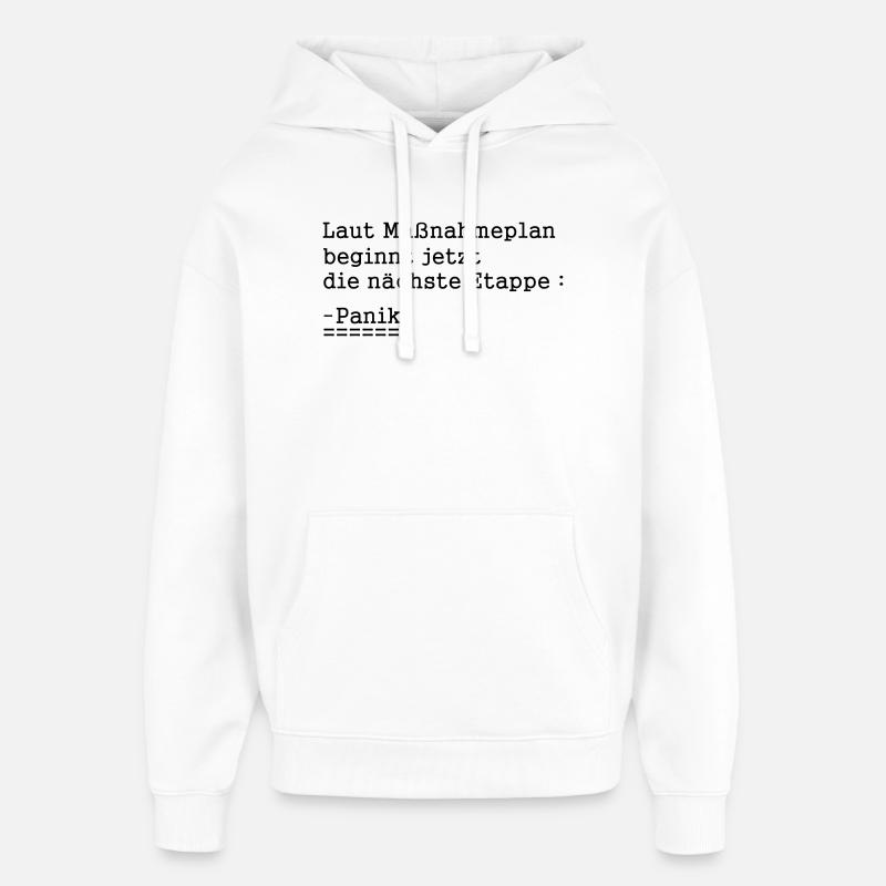 Panique - Sweat à capuche unisexe Stanley/Stella Oversized - blanc