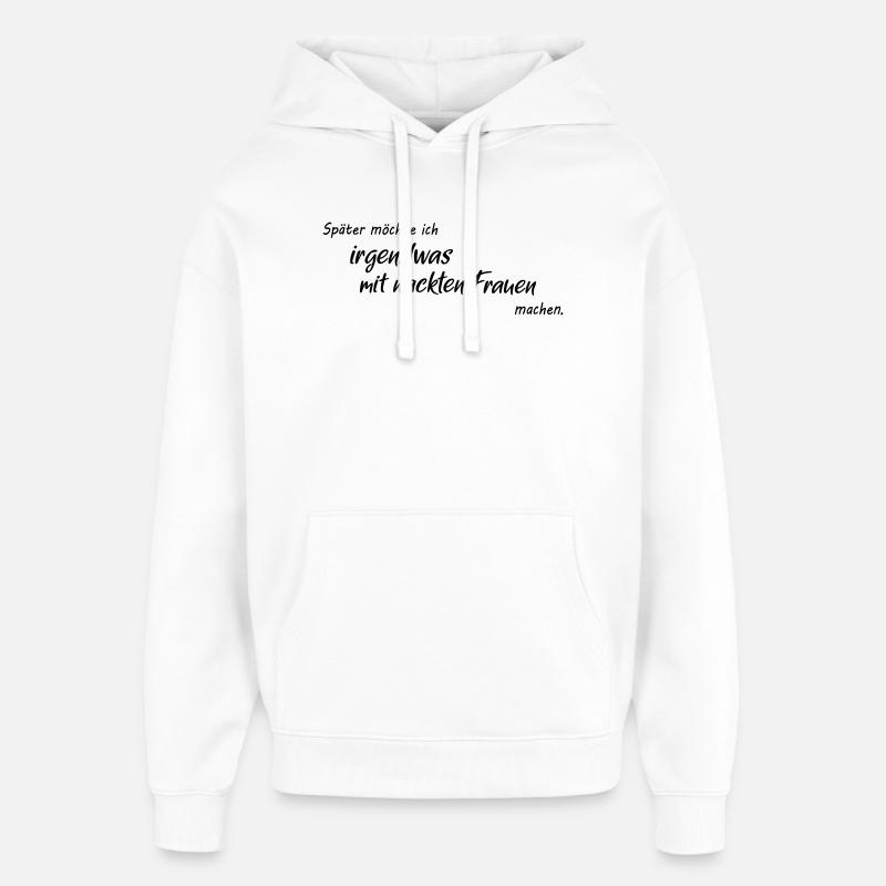 Femmes nues - Sweat à capuche unisexe Stanley/Stella Oversized - blanc