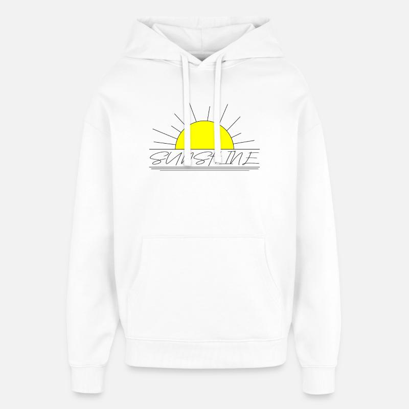 Soleil - Sweat à capuche unisexe Stanley/Stella Oversized - blanc