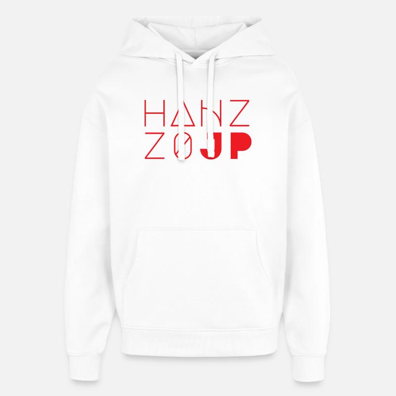 HANZZO - Sweat à capuche unisexe Stanley/Stella Oversized - blanc