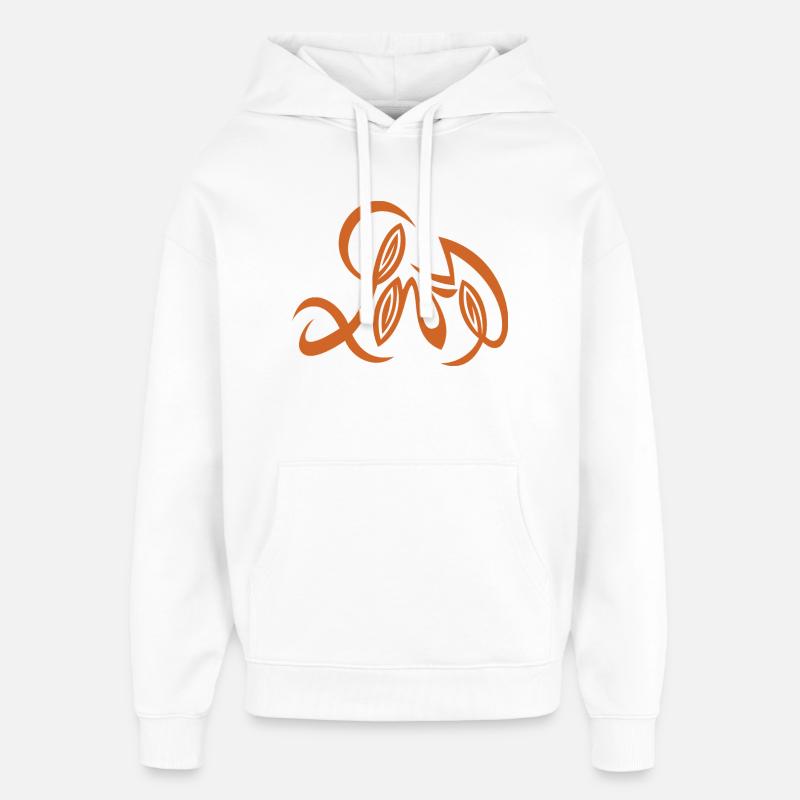 Design d’amour réalisé par Cean - Sweat à capuche unisexe Stanley/Stella Oversized - blanc