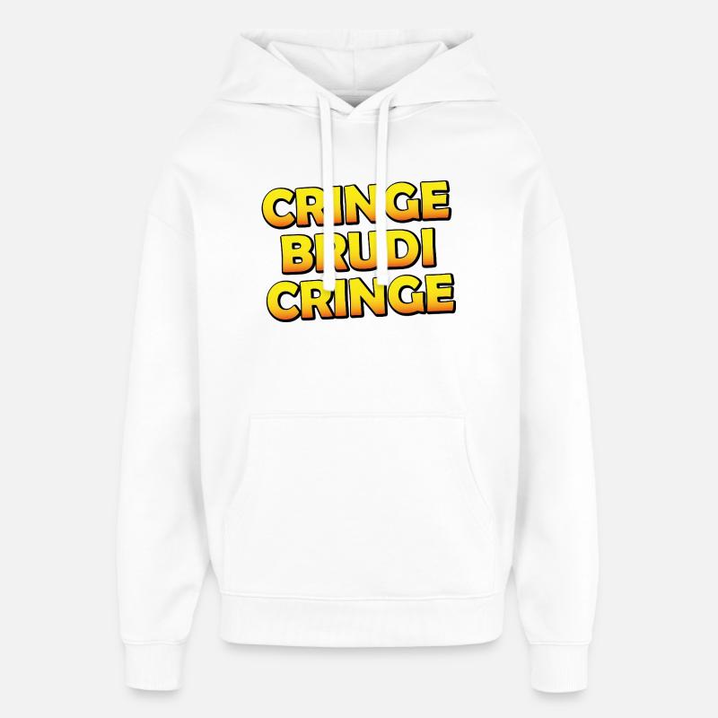 Cring, Brudi - Sweat à capuche unisexe Stanley/Stella Oversized - blanc