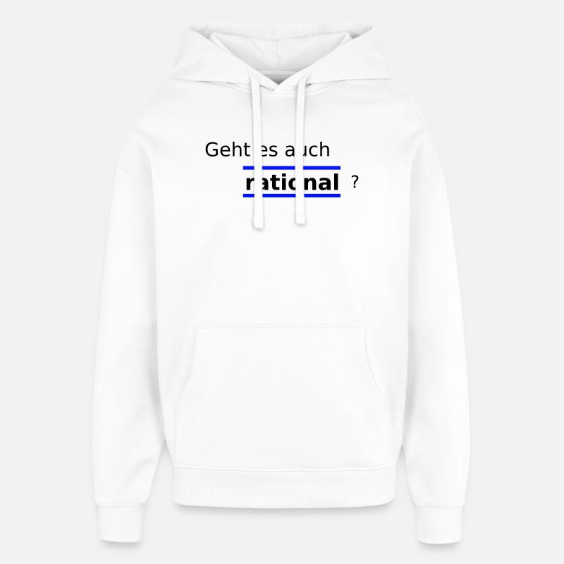 Rationnel - Sweat à capuche unisexe Stanley/Stella Oversized - blanc