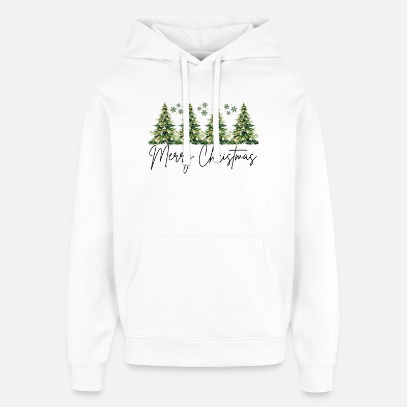 Design de Noël élégant - Sweat à capuche unisexe Stanley/Stella Oversized - blanc