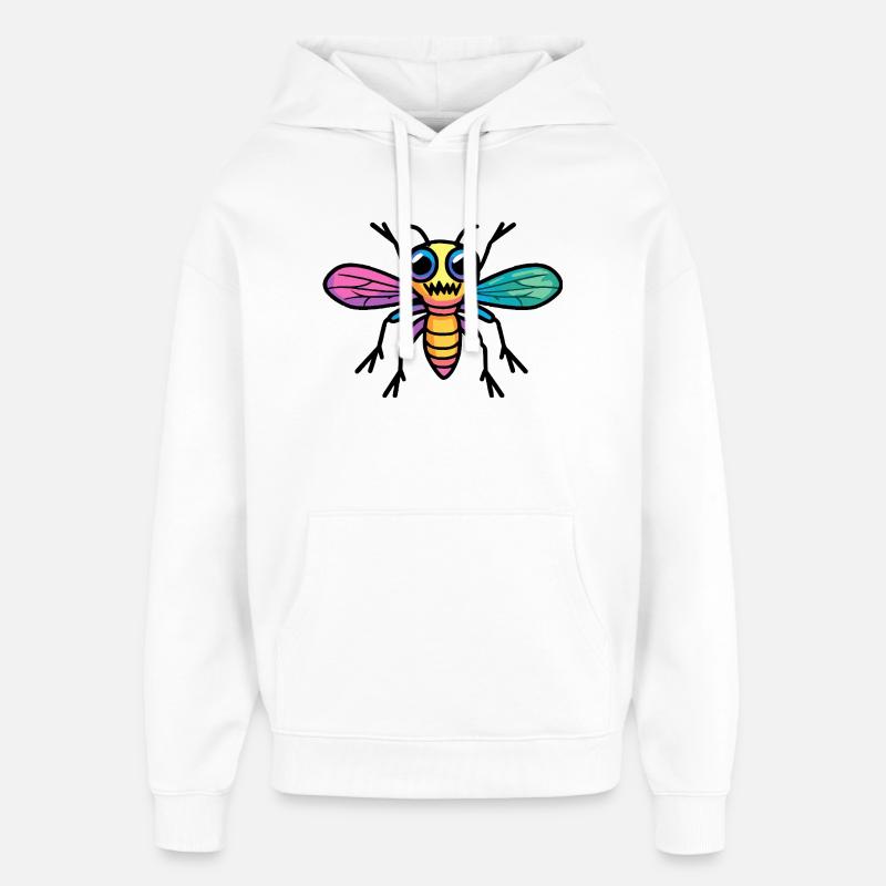 Libellule Halloween Zombie - Sweat à capuche unisexe Stanley/Stella Oversized - blanc