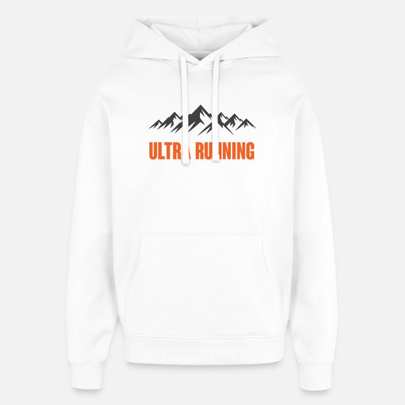 Ultra course à pied - Sweat à capuche unisexe Stanley/Stella Oversized - blanc