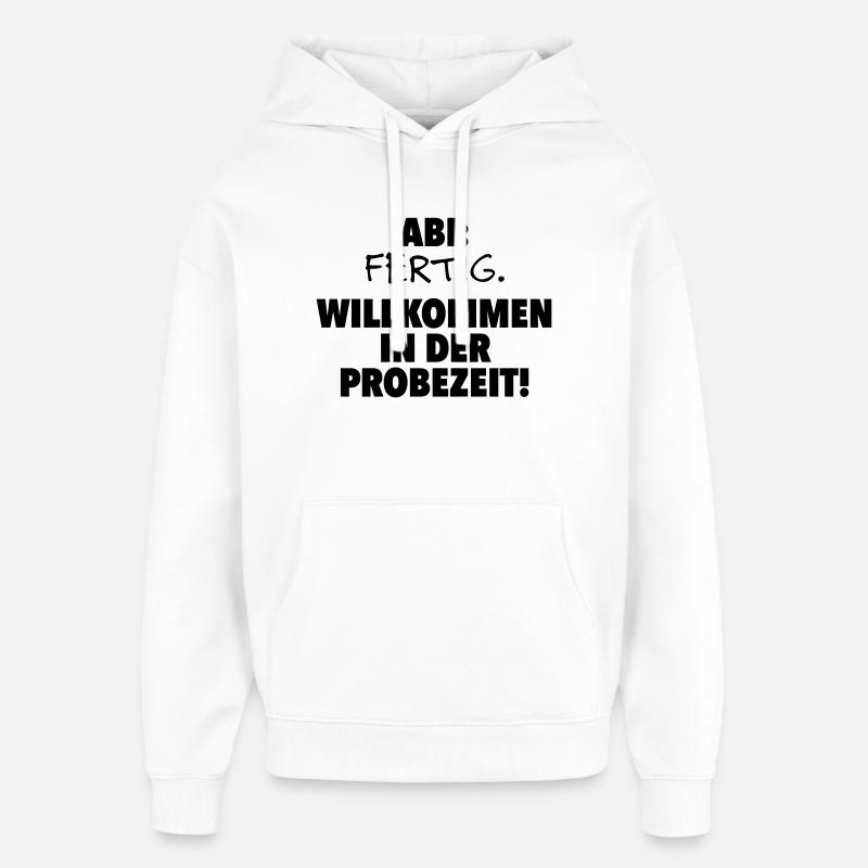 Abitur terminé - Sweat à capuche unisexe Stanley/Stella Oversized - blanc