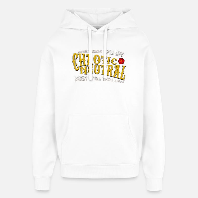 Neutre chaotique - Sweat à capuche unisexe Stanley/Stella Oversized - blanc