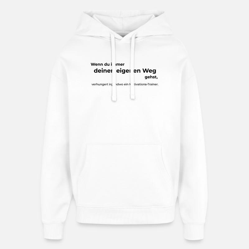 Motivateur - Sweat à capuche unisexe Stanley/Stella Oversized - blanc