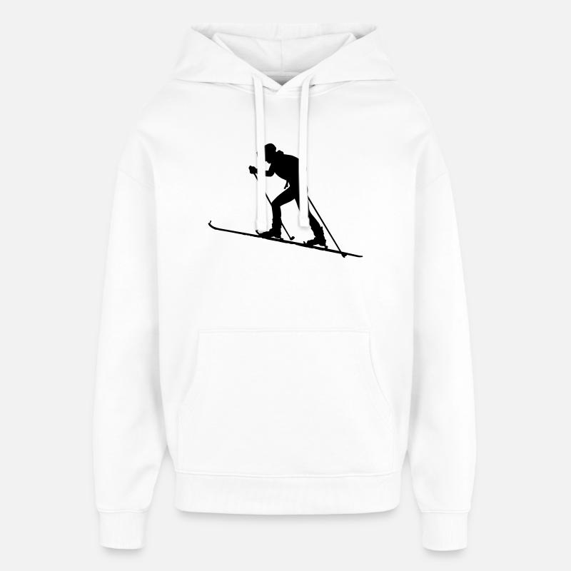 Ski alpinisme - Sweat à capuche unisexe Stanley/Stella Oversized - blanc