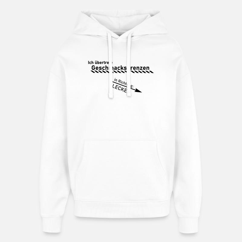 Limite de goût - Sweat à capuche unisexe Stanley/Stella Oversized - blanc