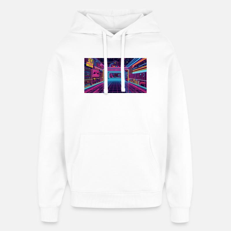 Salle de danse - Sweat à capuche unisexe Stanley/Stella Oversized - blanc