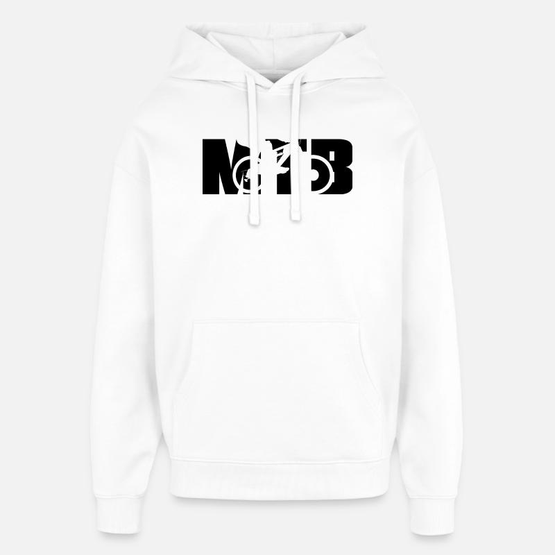 Conception de VTT - Sweat à capuche unisexe Stanley/Stella Oversized - blanc