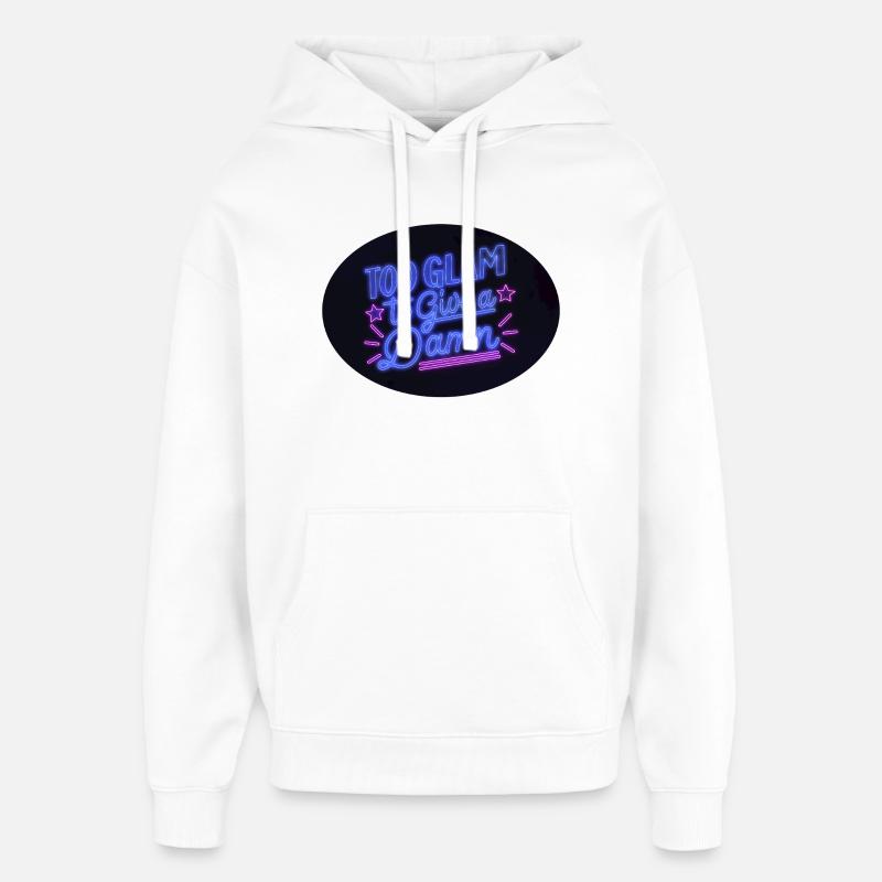 Déclaration Neon Glamour - Sweat à capuche unisexe Stanley/Stella Oversized - blanc