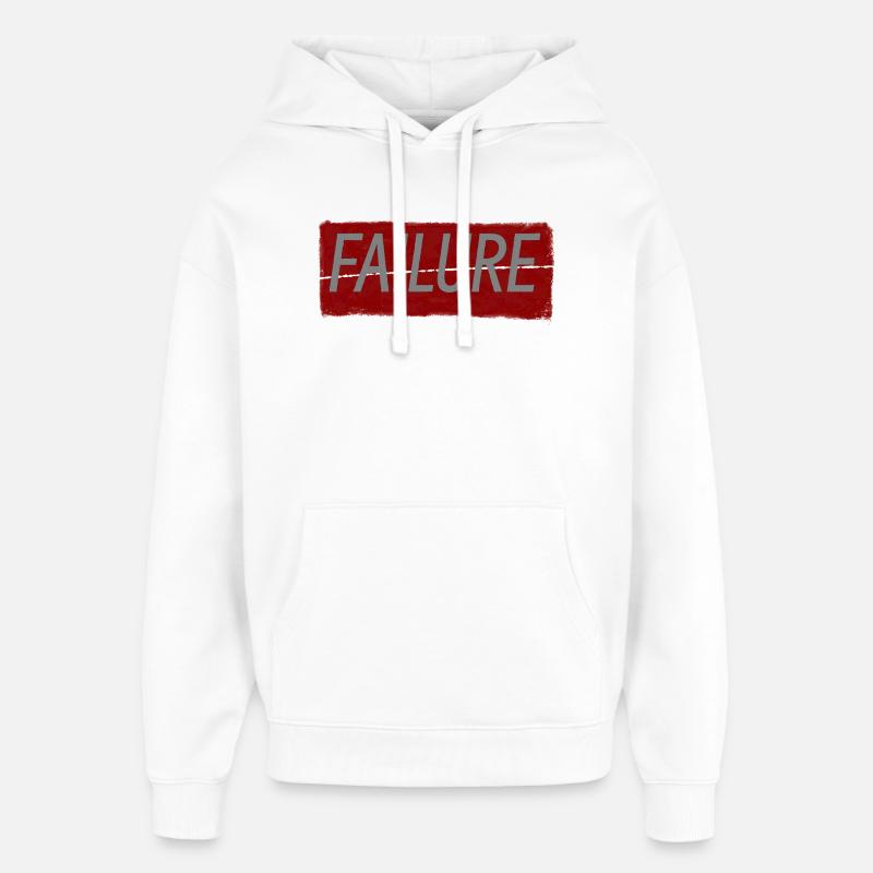 FAILURE - Sweat à capuche unisexe Stanley/Stella Oversized - blanc