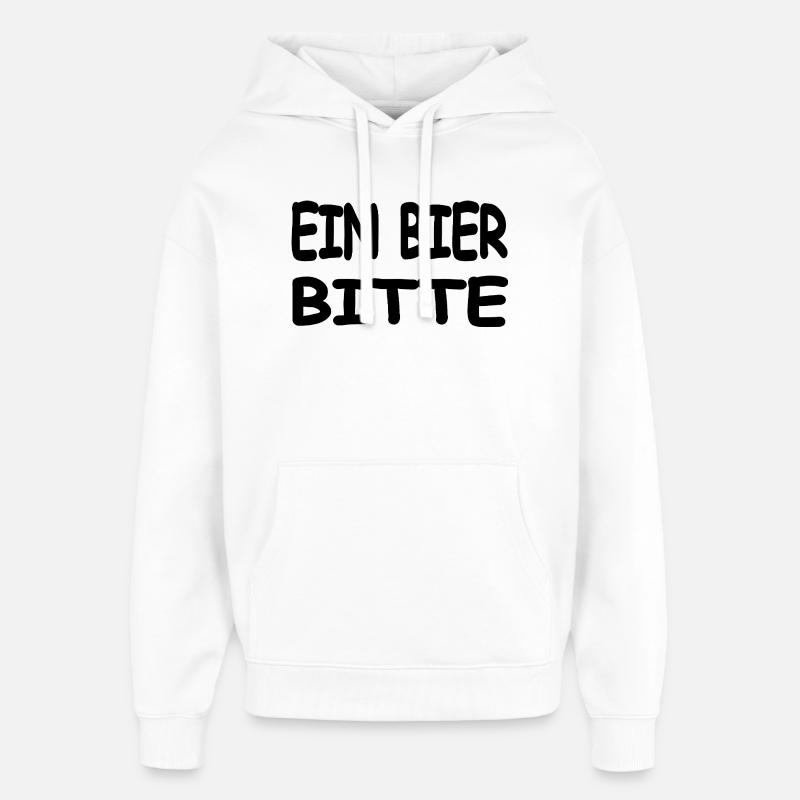 Bière - Sweat à capuche unisexe Stanley/Stella Oversized - blanc
