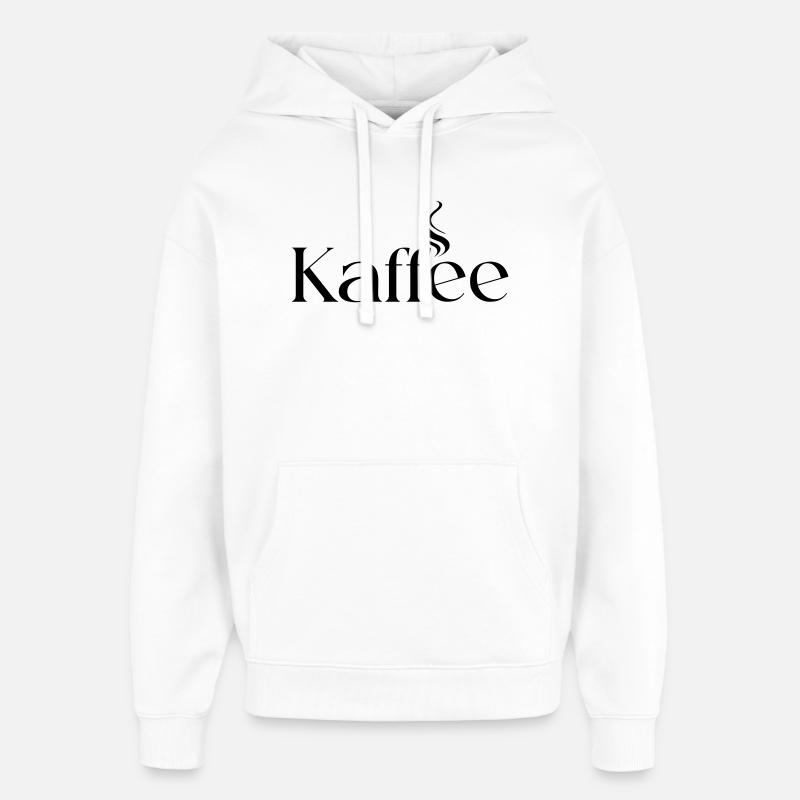 Café - Sweat à capuche unisexe Stanley/Stella Oversized - blanc