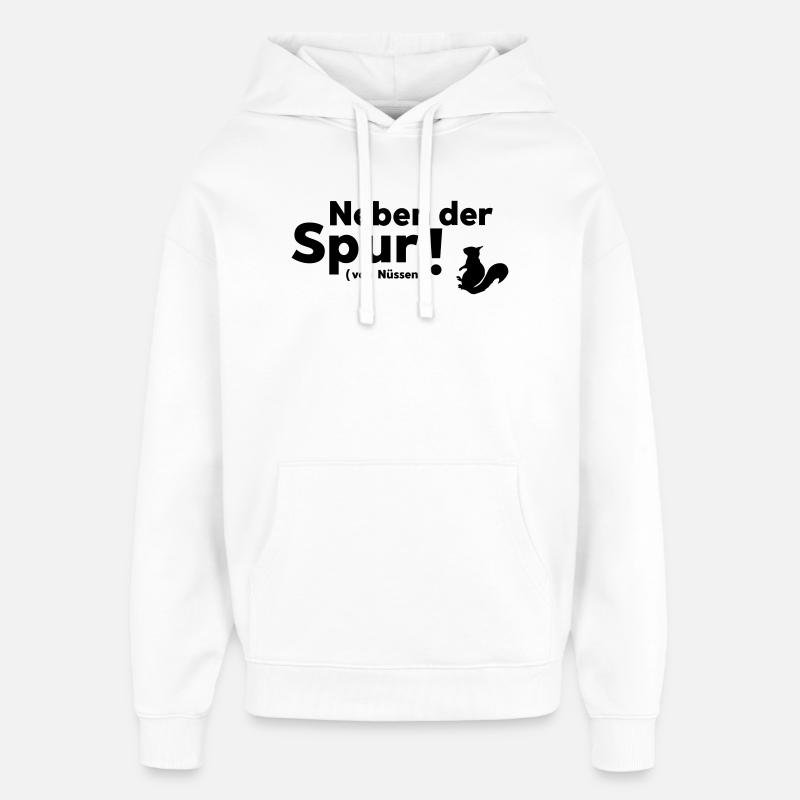Neben der Spur - Oversized Unisex Hoodie von Stanley/Stella - Weiß