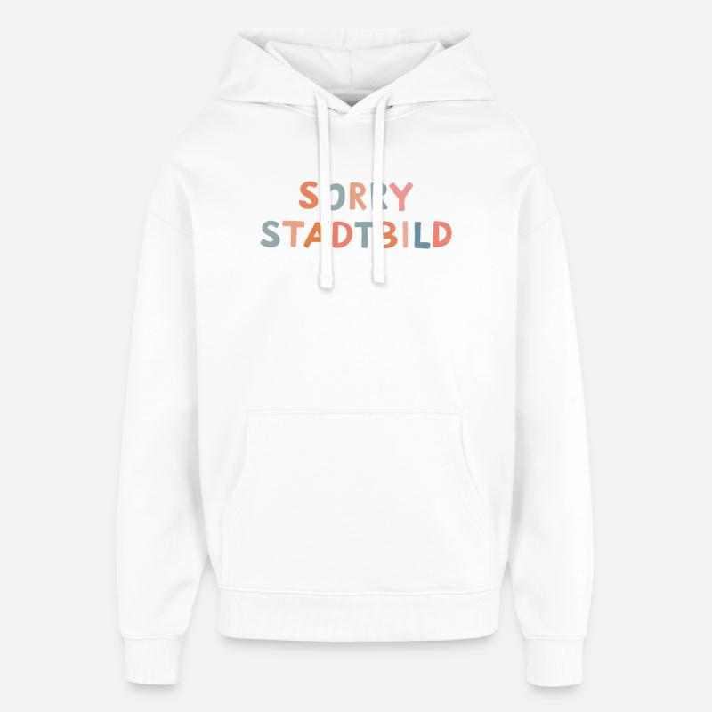 Désolé paysage urbain - Sweat à capuche unisexe Stanley/Stella Oversized - blanc