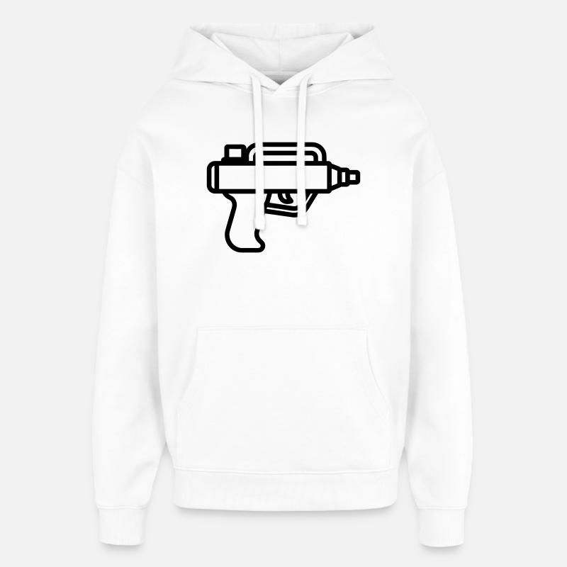 pistolet à eau - Sweat à capuche unisexe Stanley/Stella Oversized - blanc