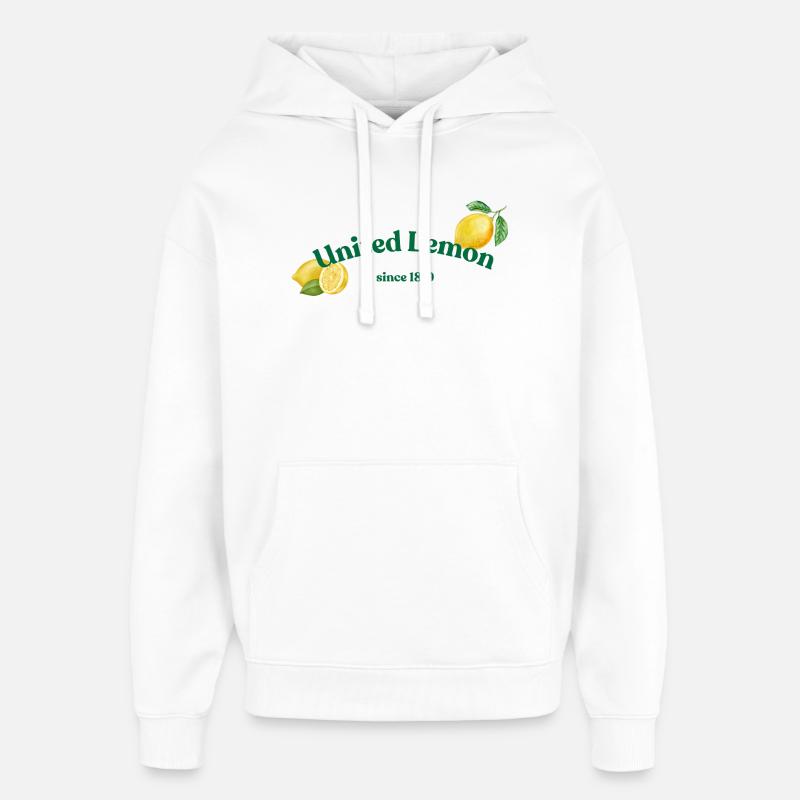 Citron uni - Sweat à capuche unisexe Stanley/Stella Oversized - blanc