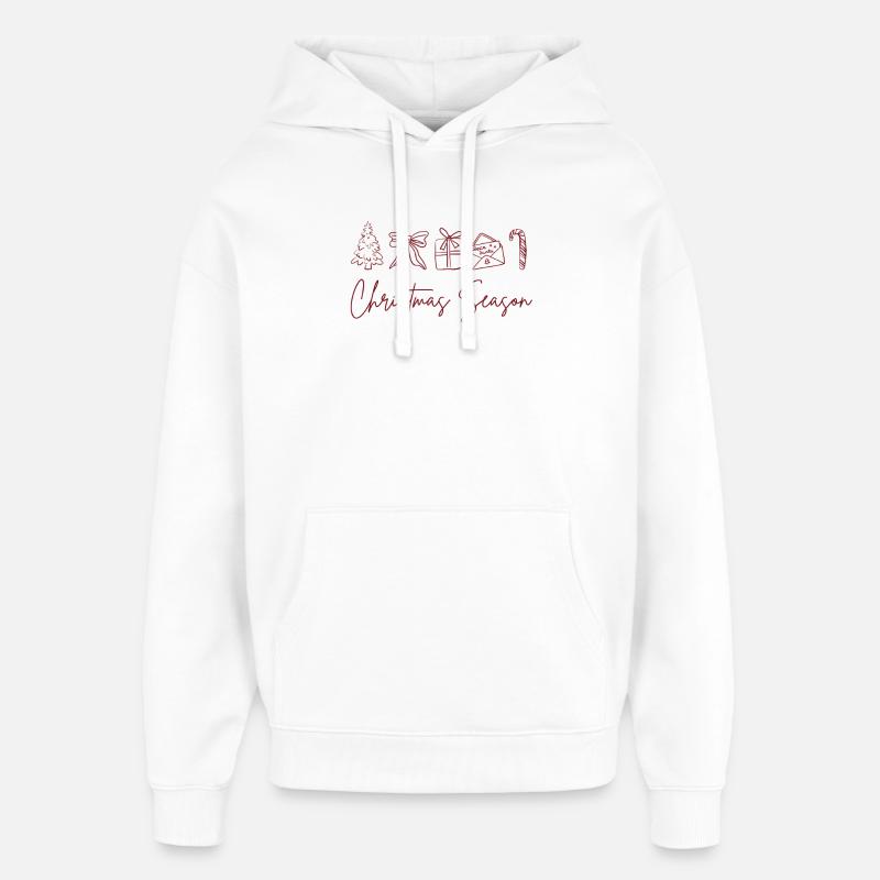 Période de Noël - Sweat à capuche unisexe Stanley/Stella Oversized - blanc