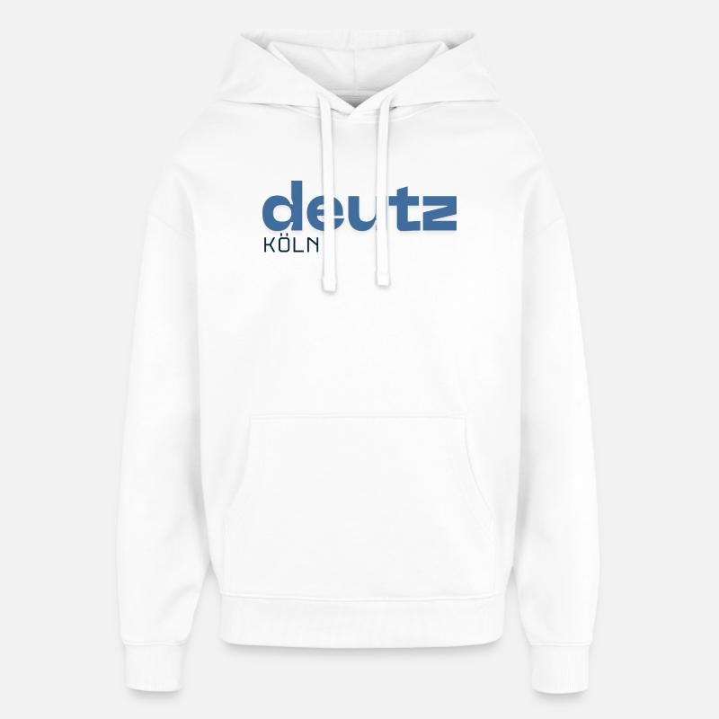 Deutz Cologne - Quartier - Sweat à capuche unisexe Stanley/Stella Oversized - blanc